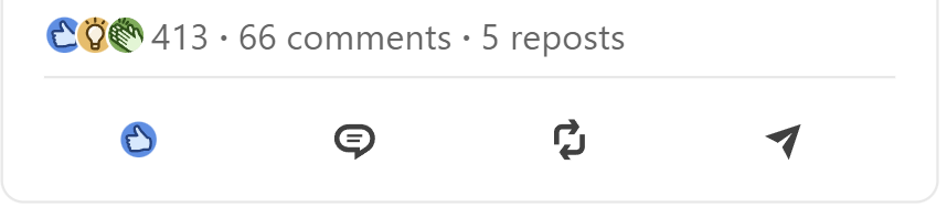 LinkedIn post with 50K+ impressions using Velut AI content