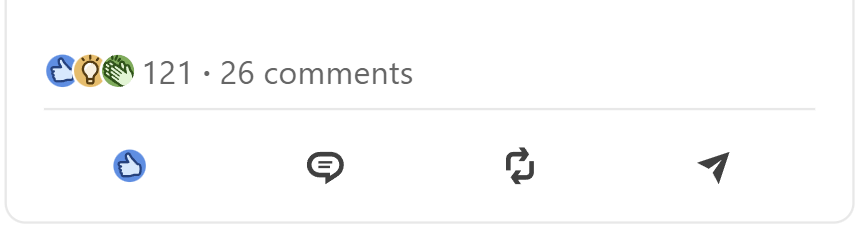 High-engagement LinkedIn content generated by AI platform